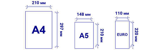 Размеры блокнотов